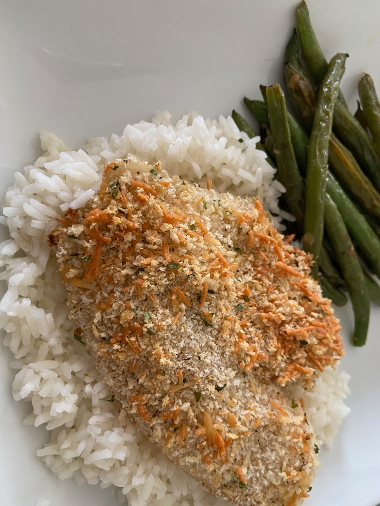 recipes with rachel panko and parmesan crusted tilapia